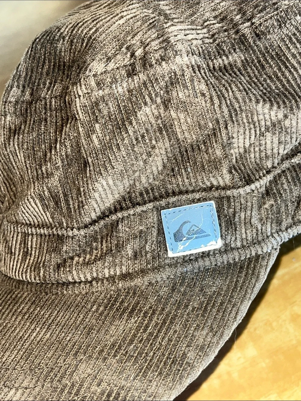 Quiksilver Unisex Green / Brown Corduroy Cadet Cap S/M